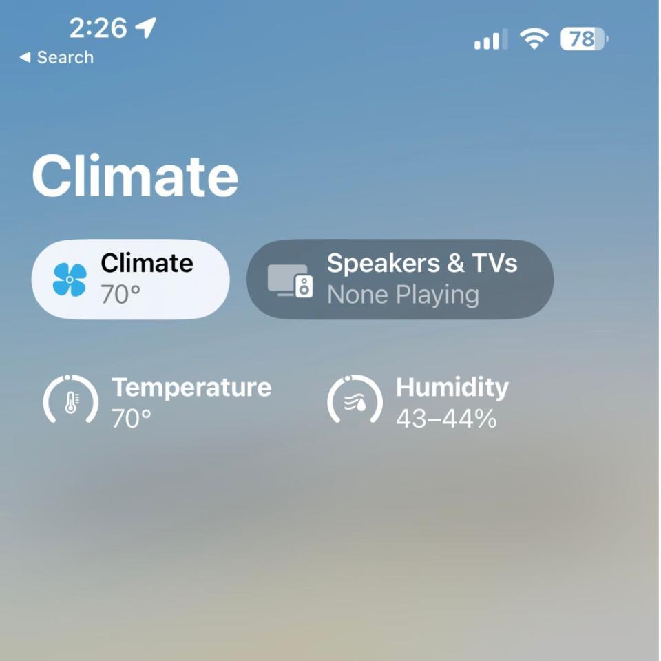 homepod temp view