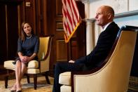 Judge Amy Coney Barrett meets with U.S. Senator Rick Scott, in Washington