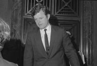 District Judge James A. Boyle of Edgartown, Mass., who presided over a secret inquest into the death of Mary Jo Kopechne in Sen. Edward Kennedy’s car said he found “probable cause” Kennedy “operated negligently” and appears to have contributed to a girl’s death, according to inquest documents made public. Sen. Kennedy is shown during a luncheon recess of the Senate Judiciary Committee hearing on the Supreme Court nomination of Judge Harry A. Blackmun on April 29, 1970. Kennedy is a member of the committee. (Photo: Bettmann/Getty Images)