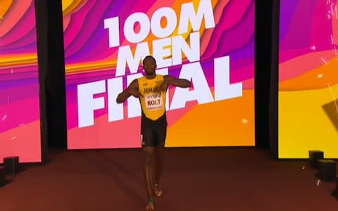 Bolt enters the London Stadium