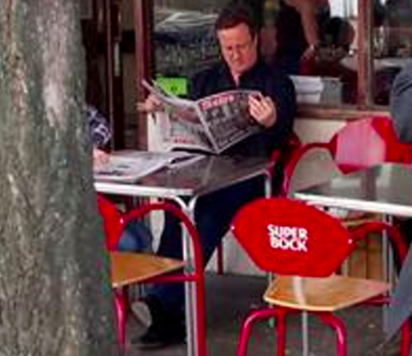 <em>Mr Cameron was also picture relaxing in Notting Hill after he stepped down from running the country (SWNS)</em>