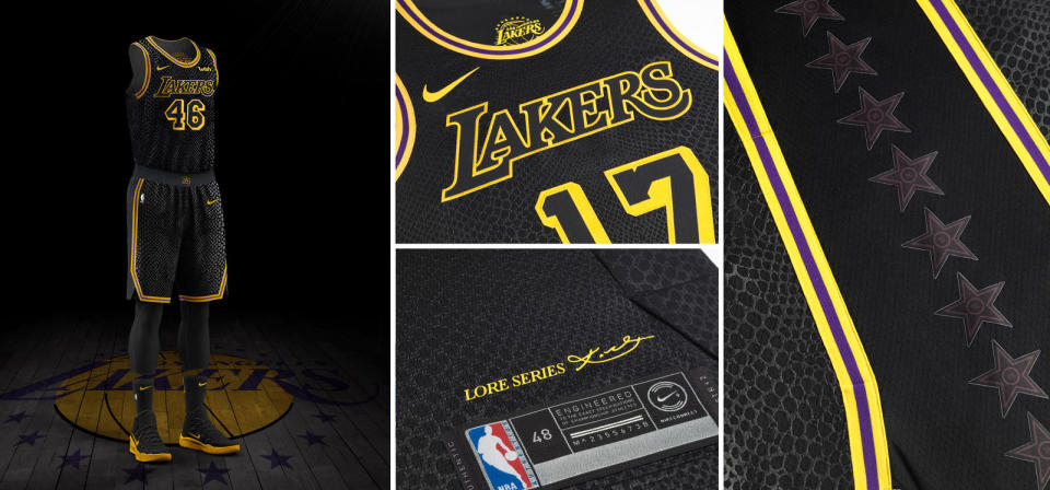 Los Angeles Lakers City uniform. (Nike)