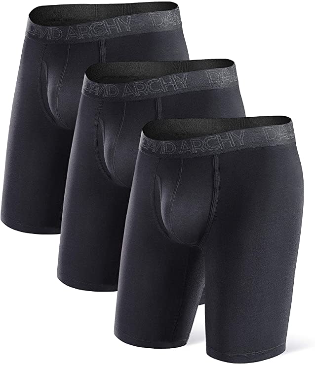 David Archy Men's Breathable Bamboo Rayon Boxer Briefs. Image via Amazon.