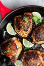 <p>Coriander and lime is a classic duo that we can't get enough of. </p><p>Get the <a href="https://www.delish.com/uk/cooking/recipes/a30243568/cilantro-lime-chicken-recipe/" rel="nofollow noopener" target="_blank" data-ylk="slk:Coriander Lime Chicken" class="link ">Coriander Lime Chicken</a> recipe.</p>