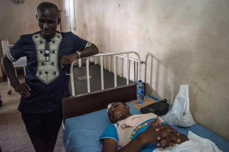 Frank Adansi-Bonnah, a 21-year old survivor,was swimming with his friends at Kintampo Falls, when a massive tree crashed into the water, crushing everyone around him