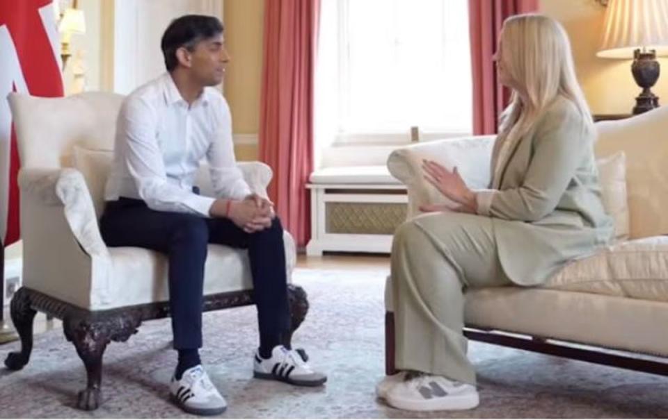 Rishi Sunak sporting adidas Sambas (Downing Street)