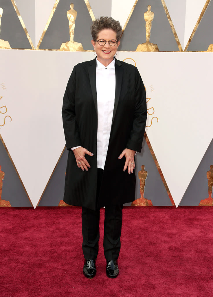 Oscar-nominated Carol writer Phyllis Nagy attends the 88th Annual Academy Awards at the Dolby Theatre on February 28, 2016, in Hollywood, California.