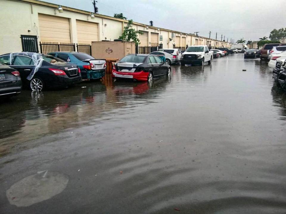 Flooding is a major problem along 141st Street. “If one car drives fast through here when there’s standing water you get a tsunami in your shop,” says Brandon Michaels of B&P Auto.