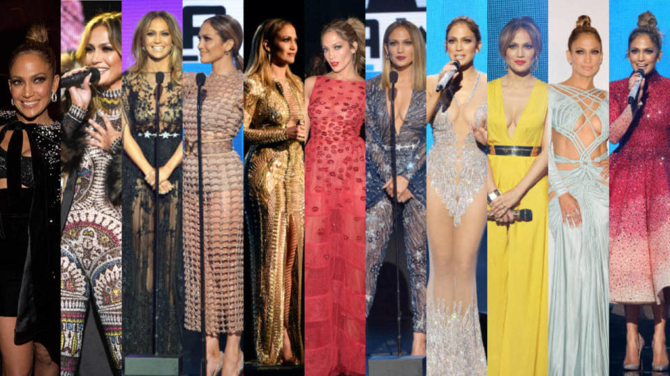 Jennifer Lopez’s 11 AMA Beauty Looks