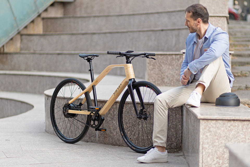 Diodra S3 lightweight simple bamboo ebike, made-in-EU, city commuter