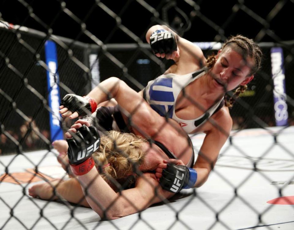 UFC的女子格鬥賽。（示意圖／美聯社資料照）