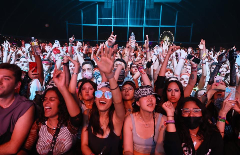 A crowd at Coachella 2022 (Getty Images for Coachella)