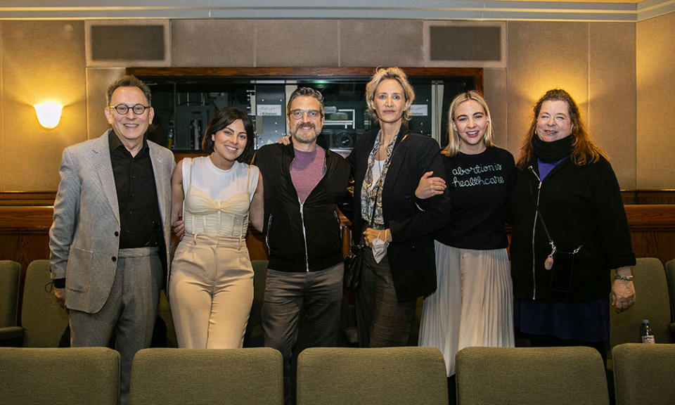 Michael Emerson, Krysta Rodriguez, Raul Esparza, Janet McTeer, Erin Darke and Theresa Rebeck - Credit: Courtesy of Ed Lederman