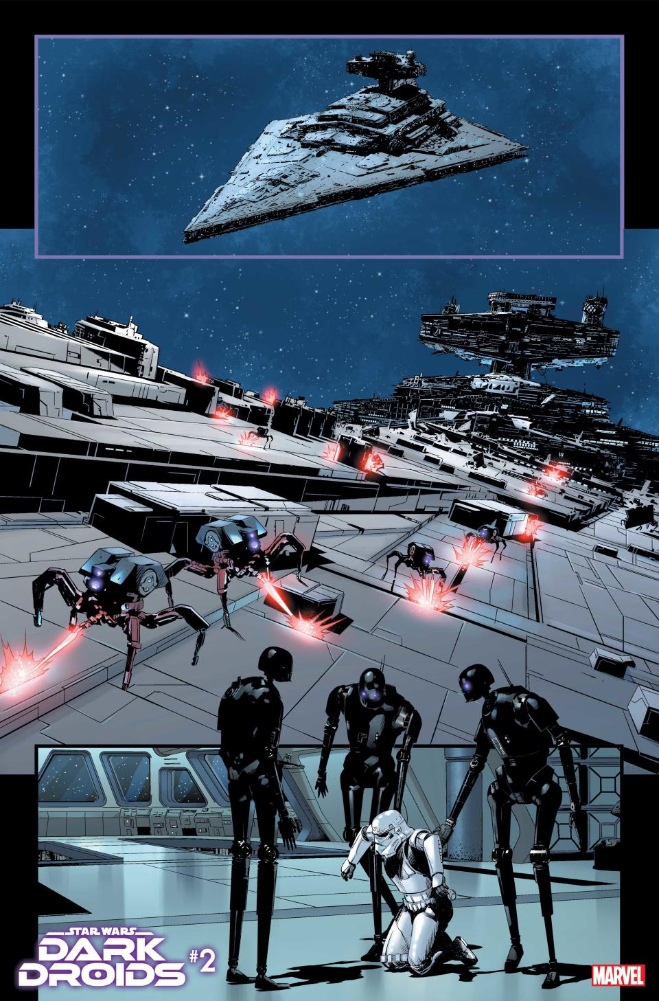 Pages from Star Wars: Dark Droids #2.