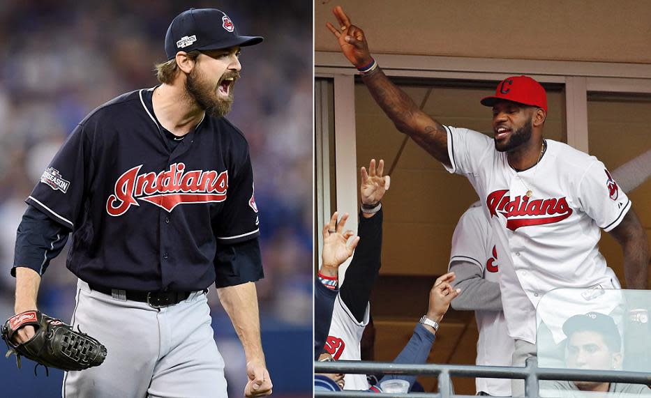 Indians World Series game or Cavaliers championship ceremony. Cleveland fans will have to decide on Oct. 25. (AP Photos)