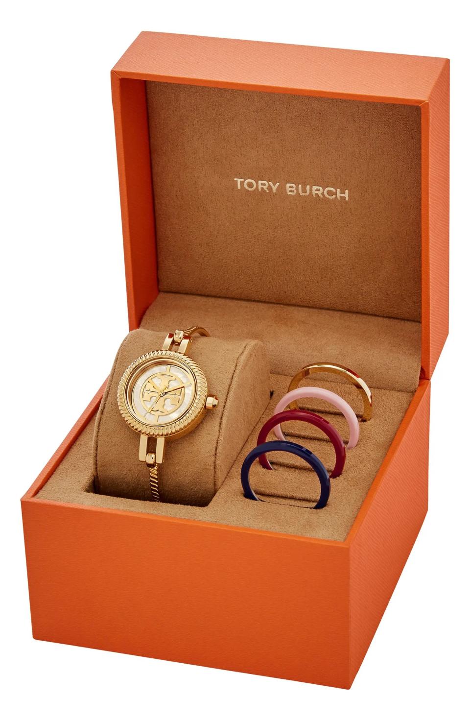 Tory Burch The Reva Bangle Watch Set