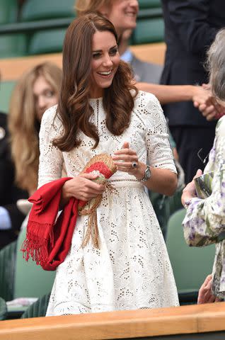 Karwai Tang/WireImage Kate Middleton attends Wimbledon in 2014.