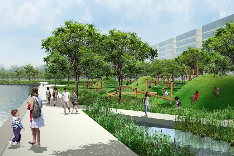 Artist’s Impression of proposed Wetland Park at Holland Plain