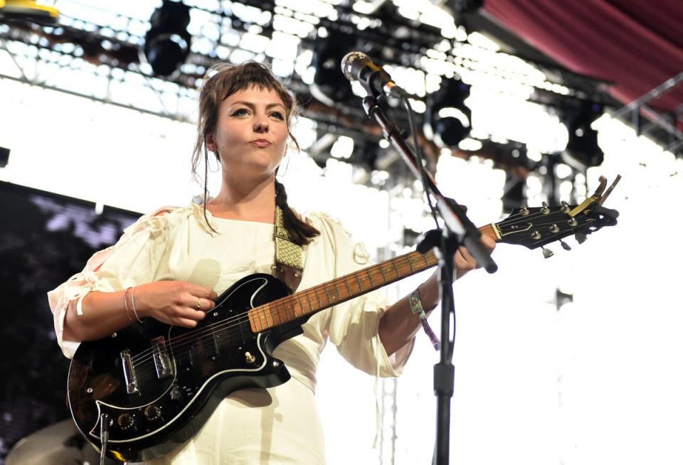 Angel Olsen is one of many contemporary artists to have covered or paid tribute to Cline (Getty/Coachella)