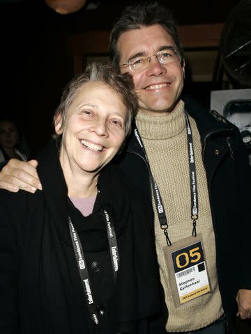 <p>J. Vespa/WireImage</p> Naomi Foner and Stephen Gyllenhaal in 2005