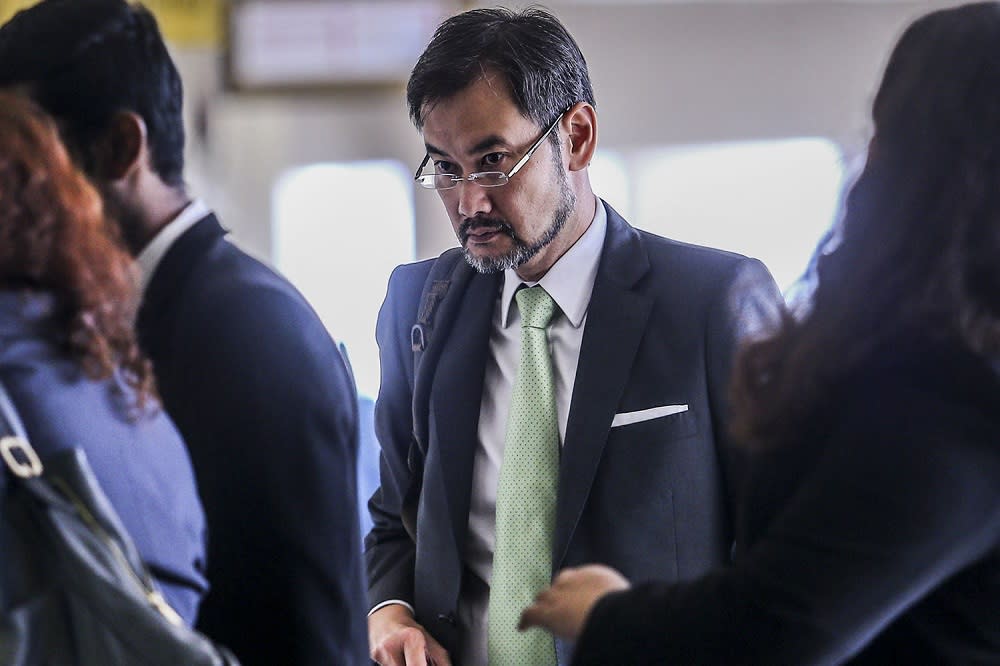 Former CEO of Terengganu Investment Authority Datuk Shahrol Azral Ibrahim Halmi is pictured at the Kuala Lumpur High Court September 24, 2019. — Picture by Hari Anggara