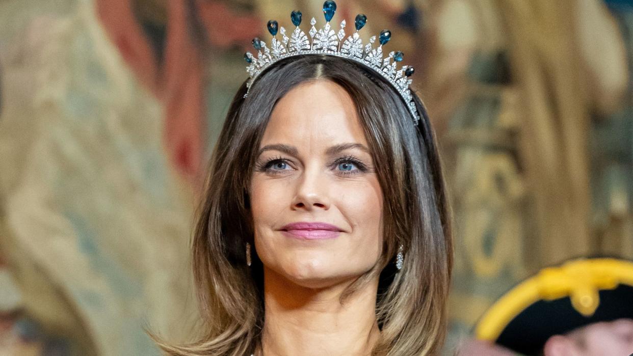 Princess Sofia wearing a tiara