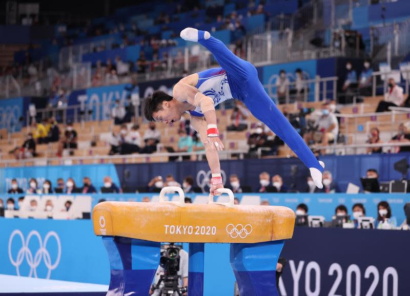 「鞍馬王子」李智凱於東京奧運鞍馬項目拿下銀牌。（體育署提供）