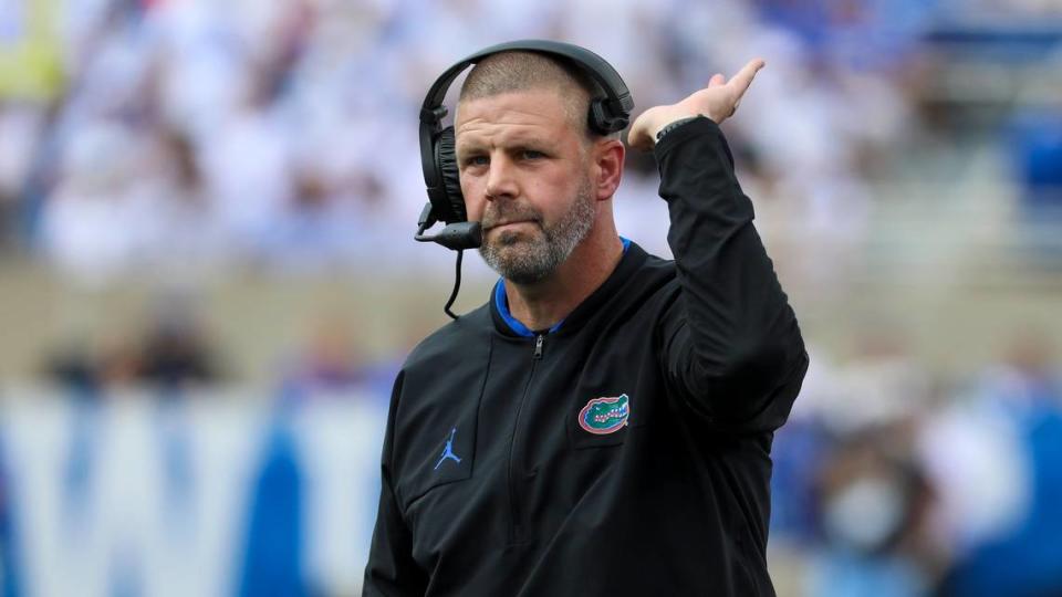 Florida Gators head coach Billy Napier said after Saturday’s loss at Kentucky: “They flat out beat us, they were the more physical team.” Brian Simms/bsimms@herald-leader.com