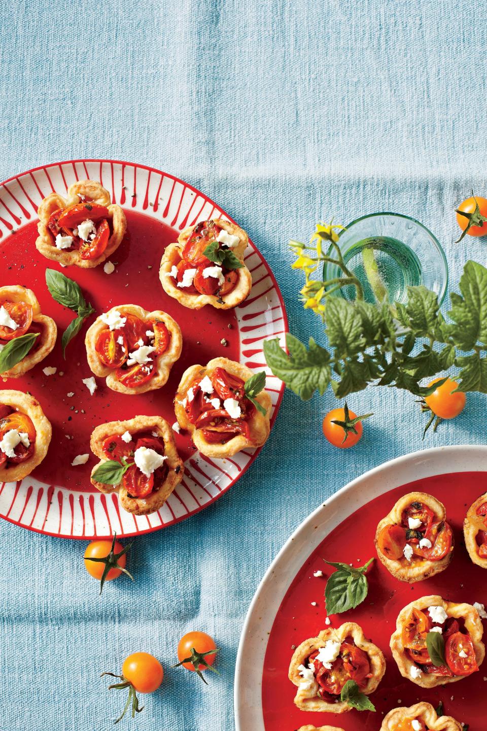 Cheese Straw Tomato Tartlets