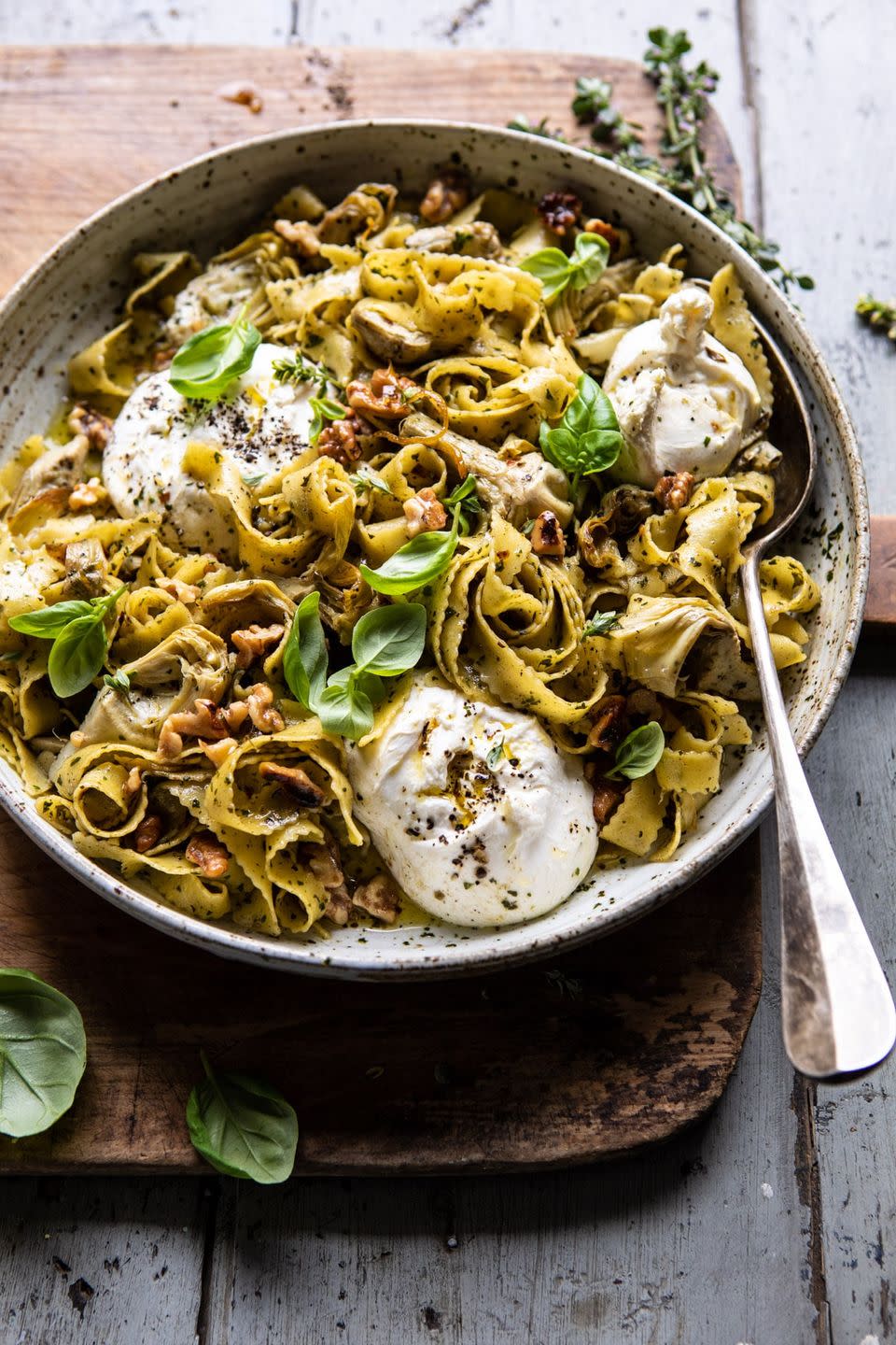 Roasted Lemon Artichoke and Browned Butter Pasta