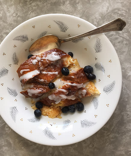 Blueberry Lemon Poppy Seed French Toast Casserole