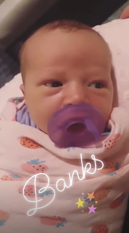 Hilary Duff welcomed her daughter, Banks Violet Bair, and shared a sweet photo of her baby girl on Oct. 29, 2018. Bair was born on Oct. 25, 2018. "This little bit has fully stolen our hearts!" she wrote on another Instagram post.