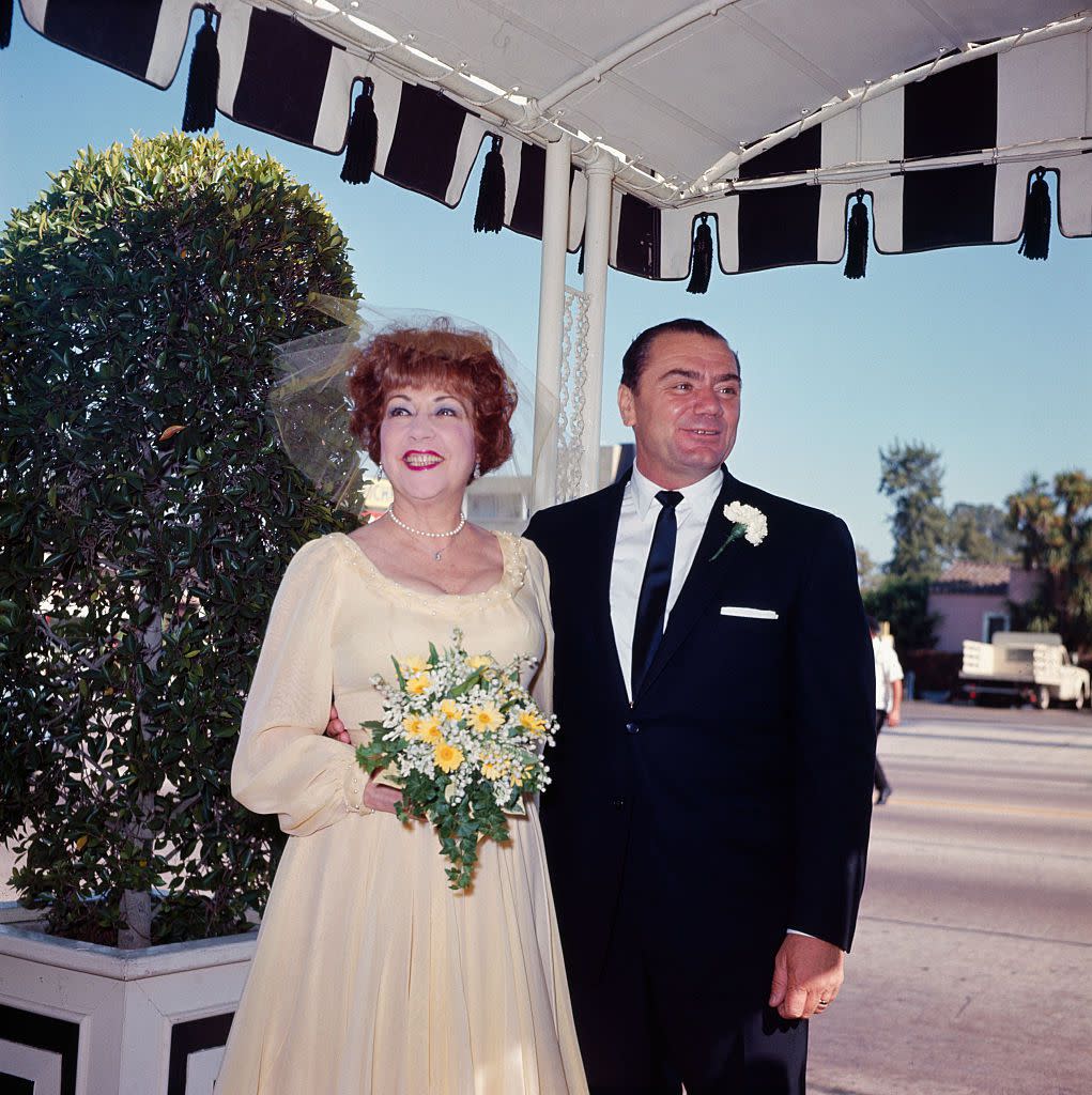 Ethel Merman and Ernest Borgnine at Their Wedding