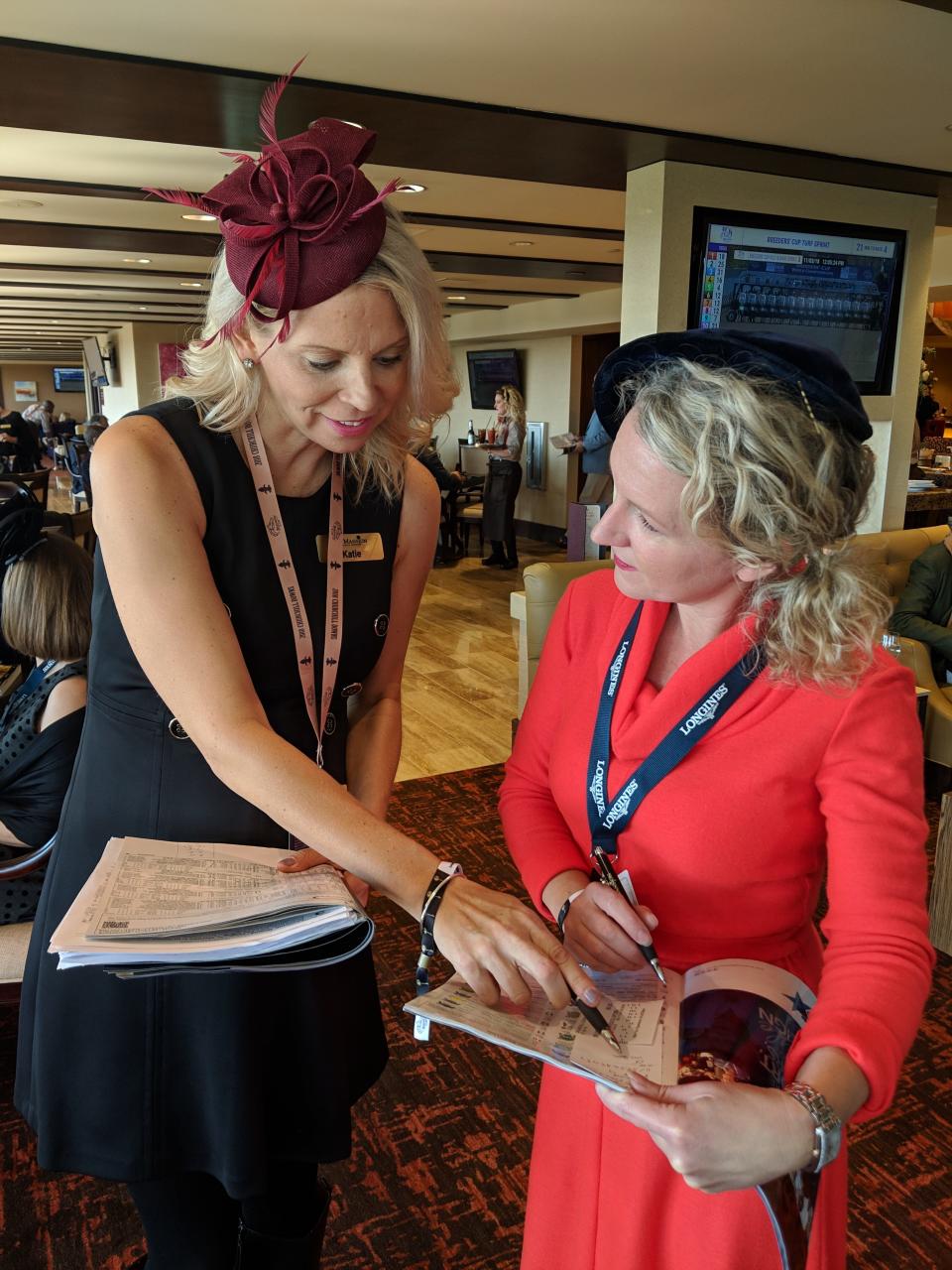 Courier Journal freelancer Dana McMahan got a personal consultation from The Mansion's  handicapper during the 2018 Breeders' Cup at Churchill Downs.