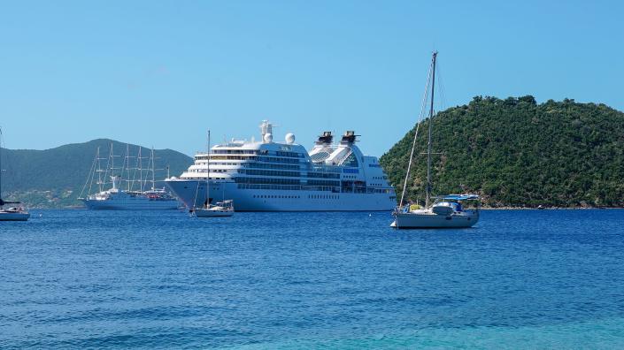 deck of Seabourn Odyssey in the Caribbean;