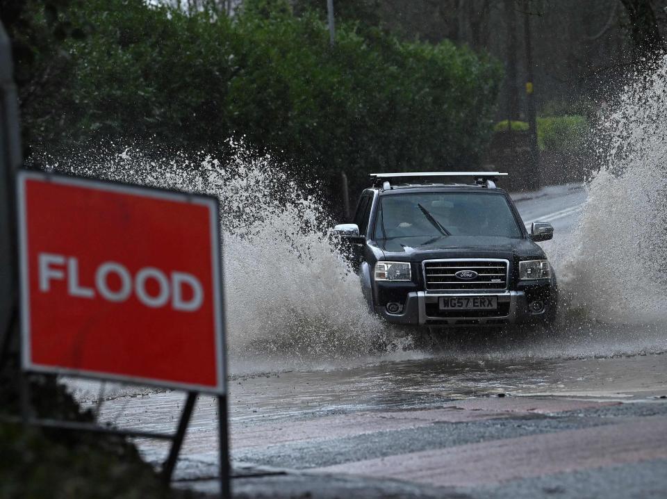 Thousands of homes are being evacuated in parts of the UK due to flooding caused by Storm Christoph (Paul Ellis/AFP via Getty Images)