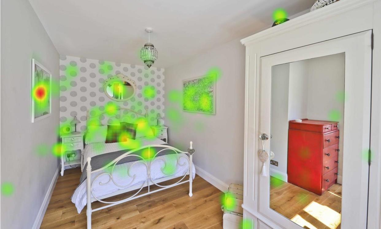 <span>Zoopla heatmap reveals what prospective buyers spend time looking at.</span><span>Photograph: Zoopla</span>