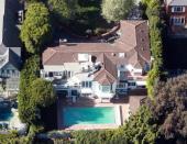 Aerial view of Kate Hudson's home in Los Angeles, California.