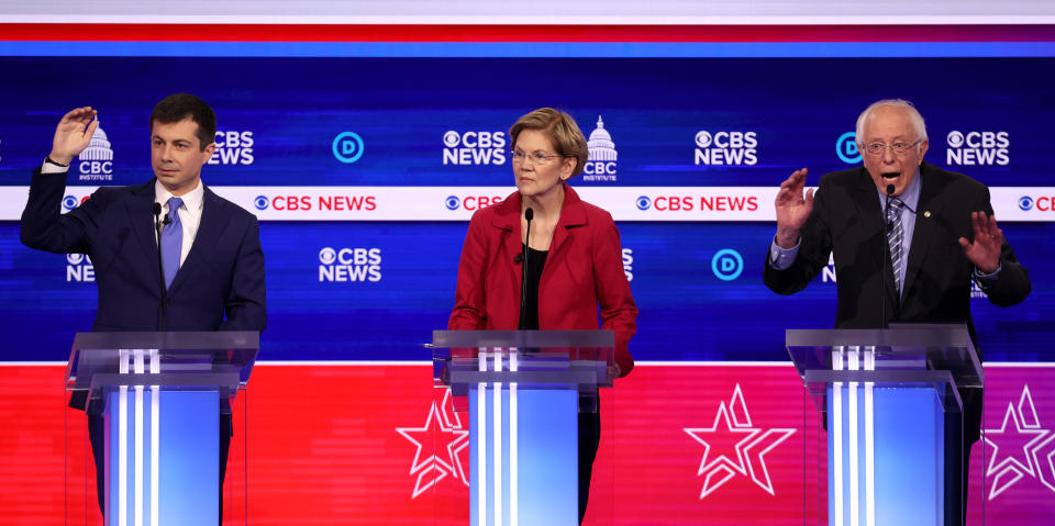 Democratic Presidential Candidates Debate In Charleston Ahead Of SC Primary