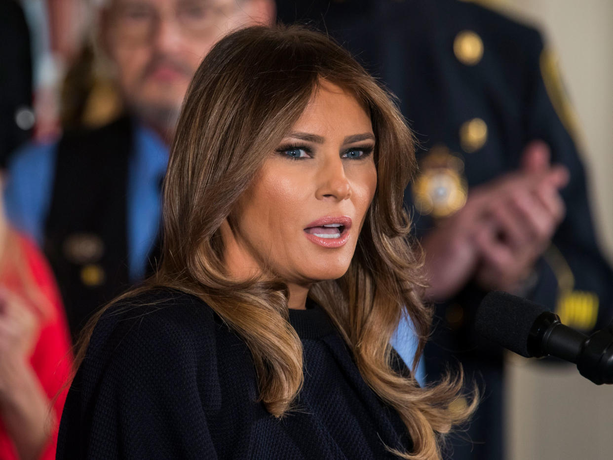 US First Lady Melania Trump said her thoughts and prayers were with the victims: EPA