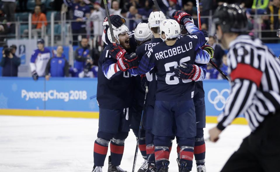 The United States will take on the Czech Republic on Tuesday night in the quarterfinals of the men’s tournament.