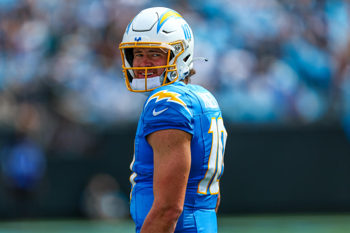 Chargers QB Justin Herbert ‘feeling much better’ after suffering ankle injury vs. Panthers, says coach Jim Harbaugh