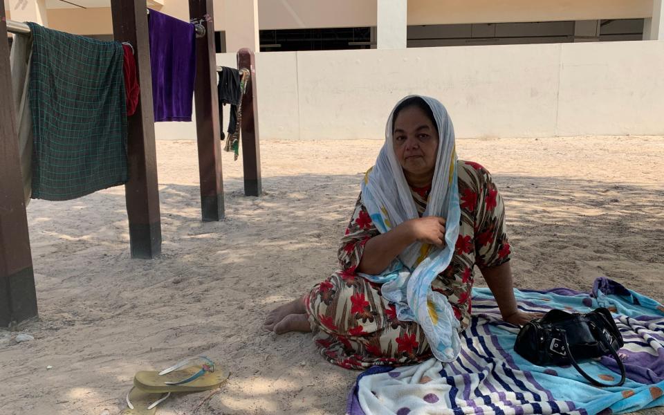 Jemeela Abdul Salam has been living in a park for two weeks, awaiting repatriation to Sri Lanka