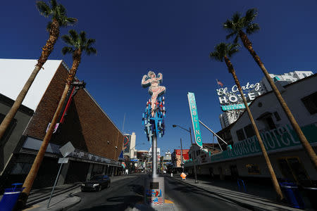 A general view of the old Las Vegas Strip in Las Vegas, Nevada, U.S., August 27, 2018. Picture taken August 27, 2018. REUTERS/Mike Blake