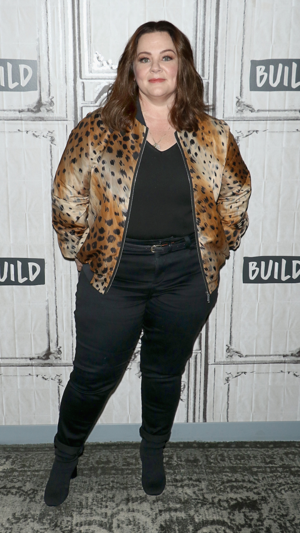 Melissa McCarthy attends the Build Series to discuss 