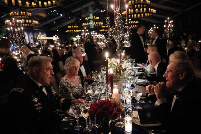 Cena anual en la Casa Blanca; emmanuel Macron; joe biden; state dinner