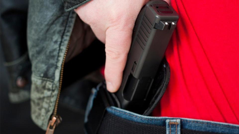 Man handgun concealed carry