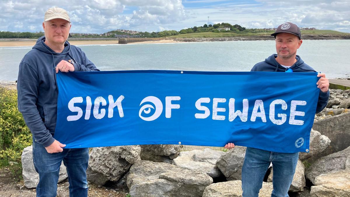 Swimmers frightened to go in the sea due to sewage