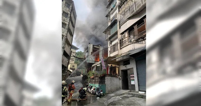 桃園市龜山區1民宅發生火警。（翻攝照片）