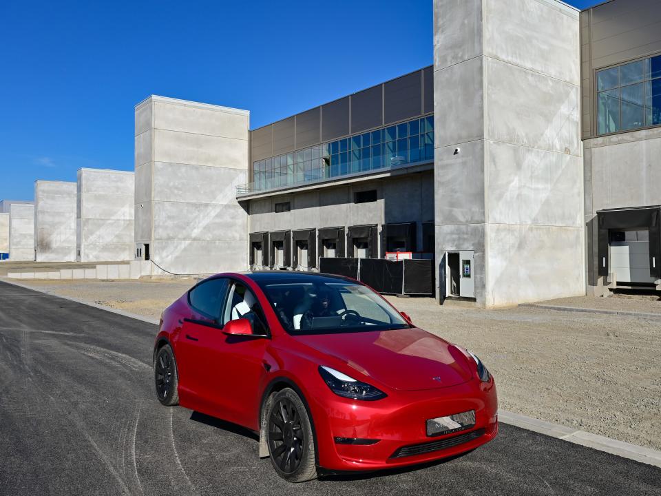 A Tesla Model Y.